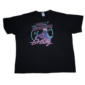 Disney Villains Ursula “Poor Unfortunate Birthday” Graphic T-Shirt Black 3XL